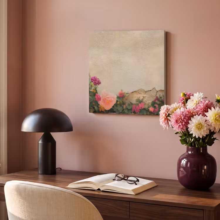 Akoestisch schilderij - Rozen - Muur - Vintage — 4