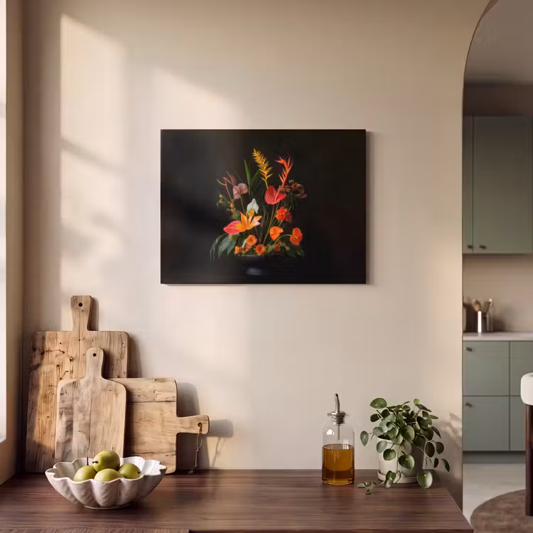 Akoestisch schilderij - Schaal - Boeket - Bloemen — 3