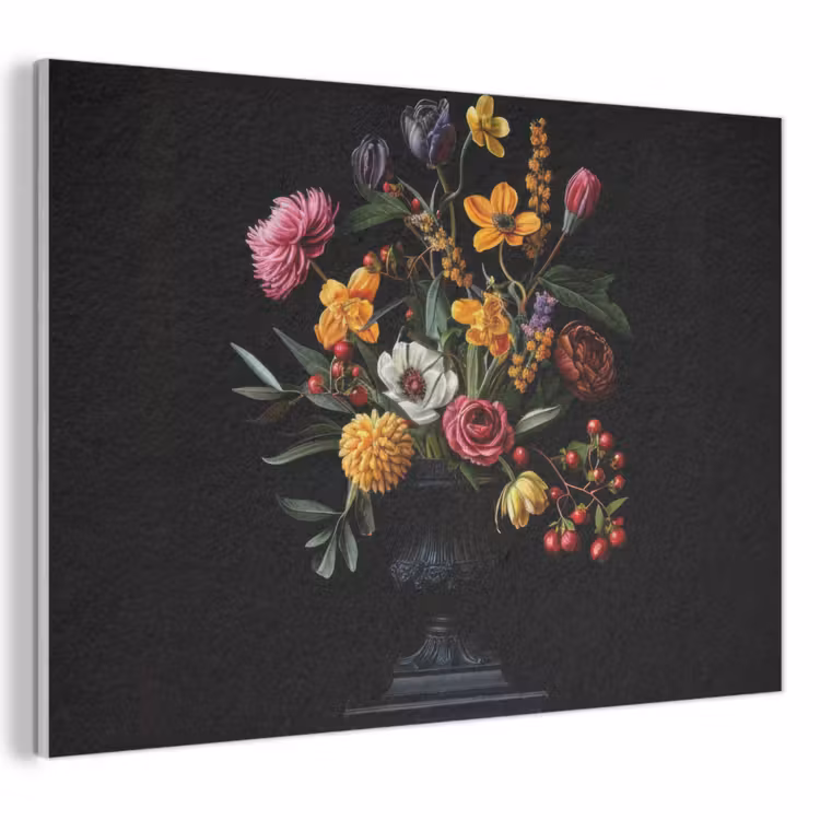Akoestisch schilderij - Sierlijk - Boeket - Bladeren — 1