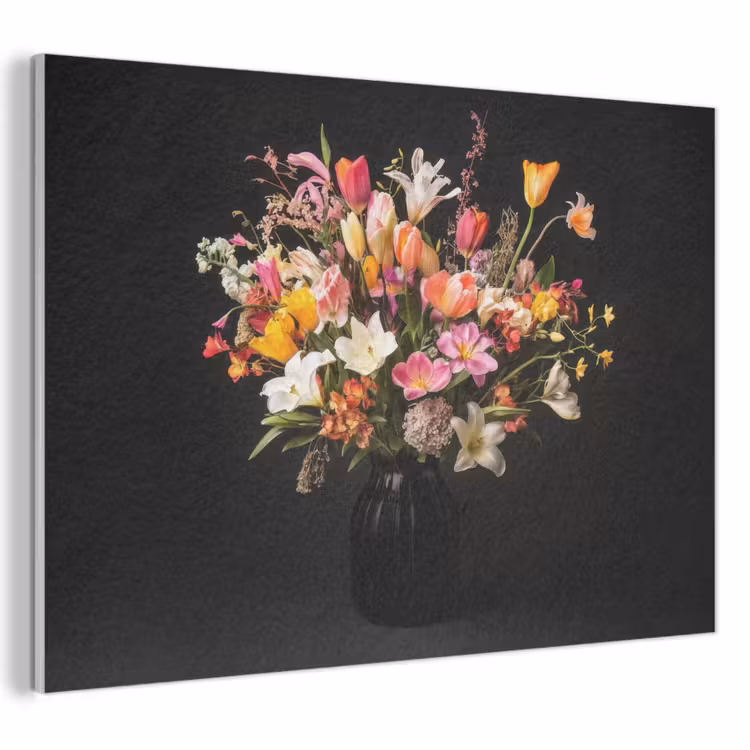 Akoestisch schilderij - Vaas - Bloemen - Tulpen — 1