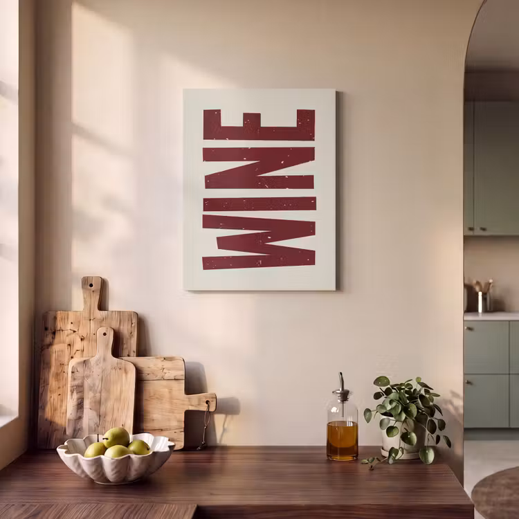 Akoestisch schilderij - Wine - Red - Decoratie - Japandi — 3