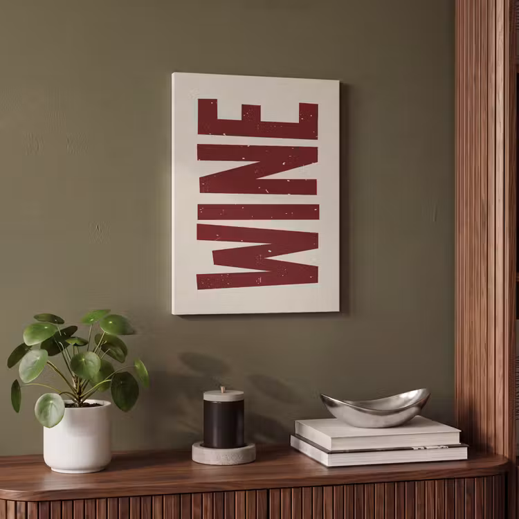 Akoestisch schilderij - Wine - Red - Decoratie - Japandi — 4