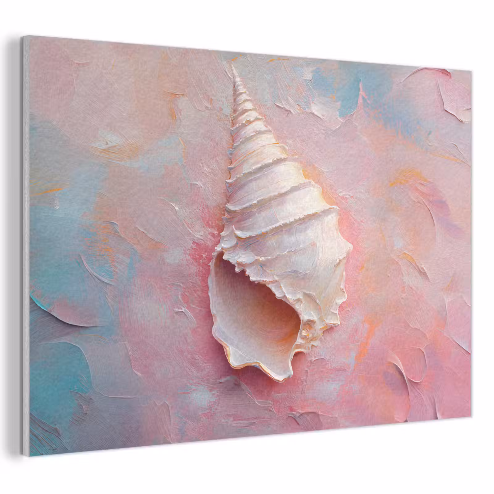 Akoestisch schilderij - Schelp - Pastel - Pink — 1