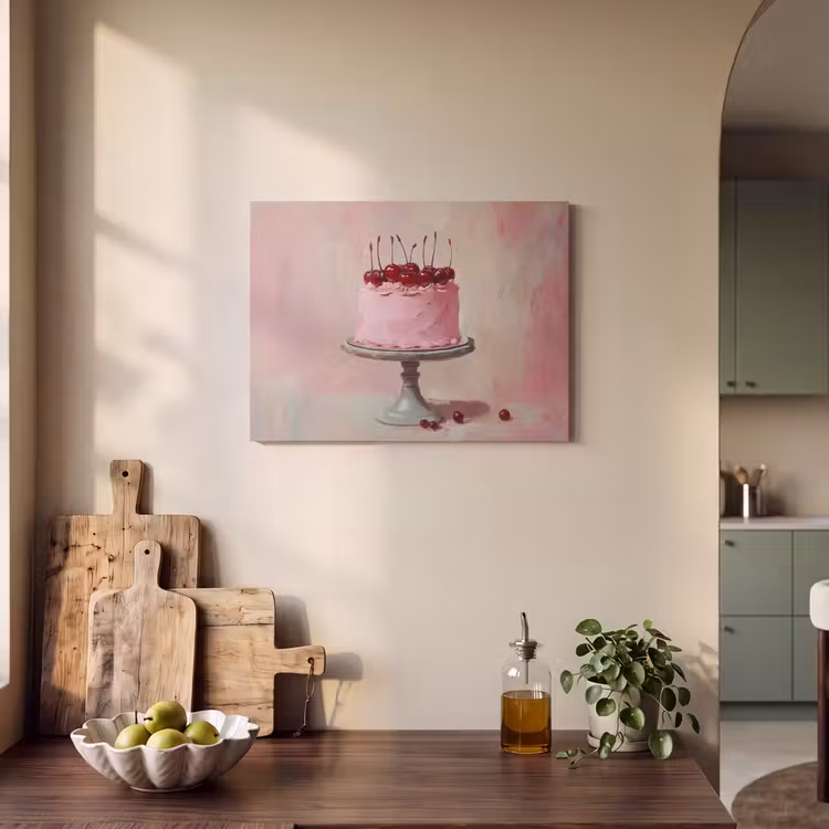 Akoestisch schilderij - Taart - Pink - Cherry — 3