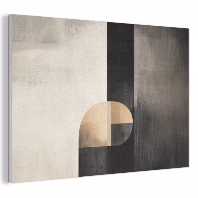 Akoestisch schilderij - Vormen - Modern - Zwart — 1