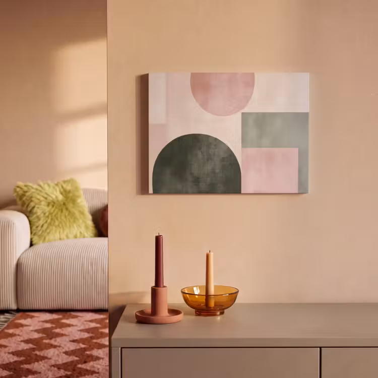 Akoestisch schilderij - Vormen - Abstract - Cirkel - Zwart — 2