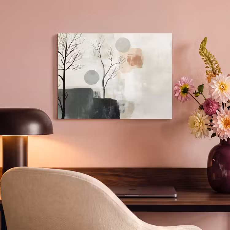 Akoestisch schilderij - Wabi sabi - Beige - Plant — 4