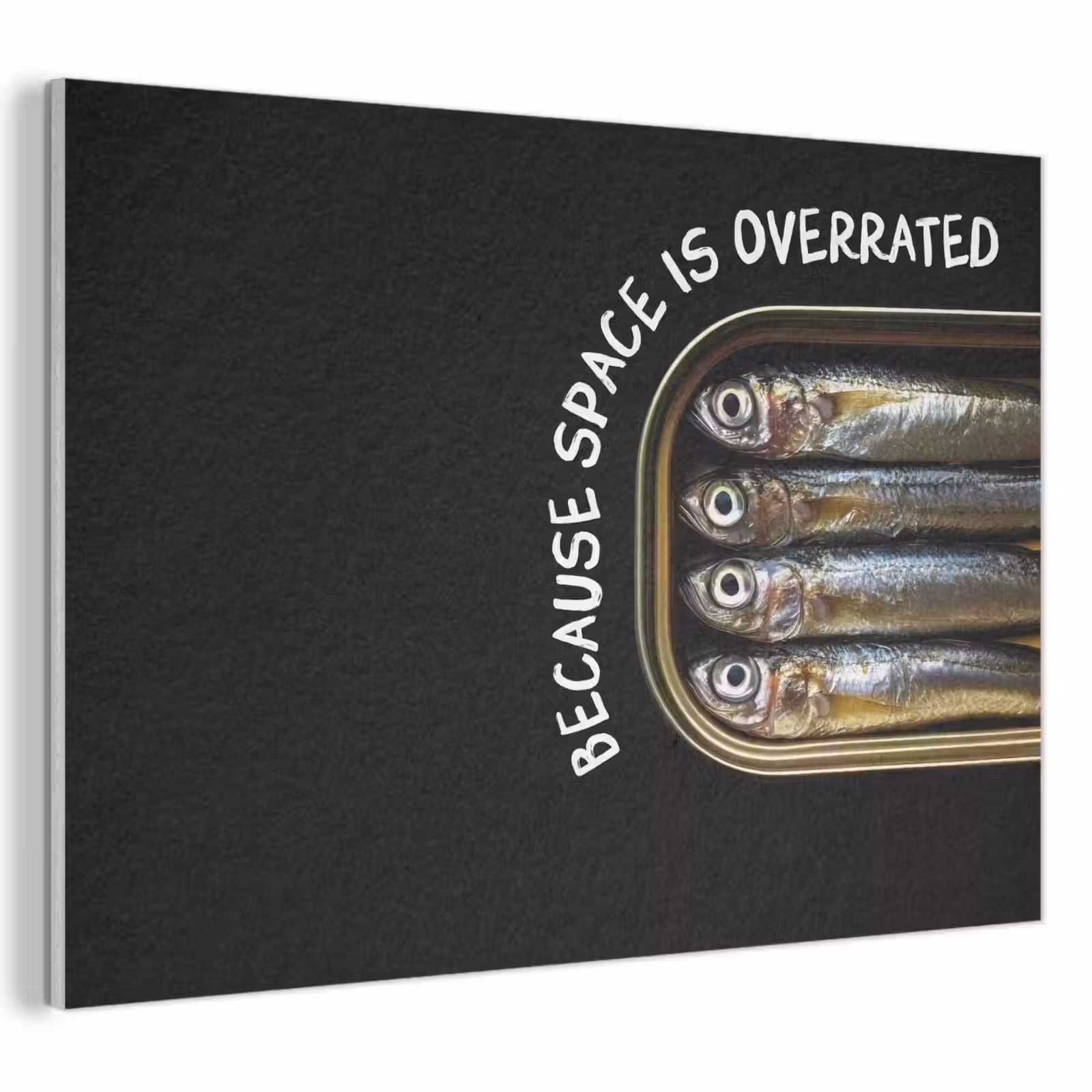 Akoestisch schilderij - Sardines - Tekst - Vis - Blik — 1