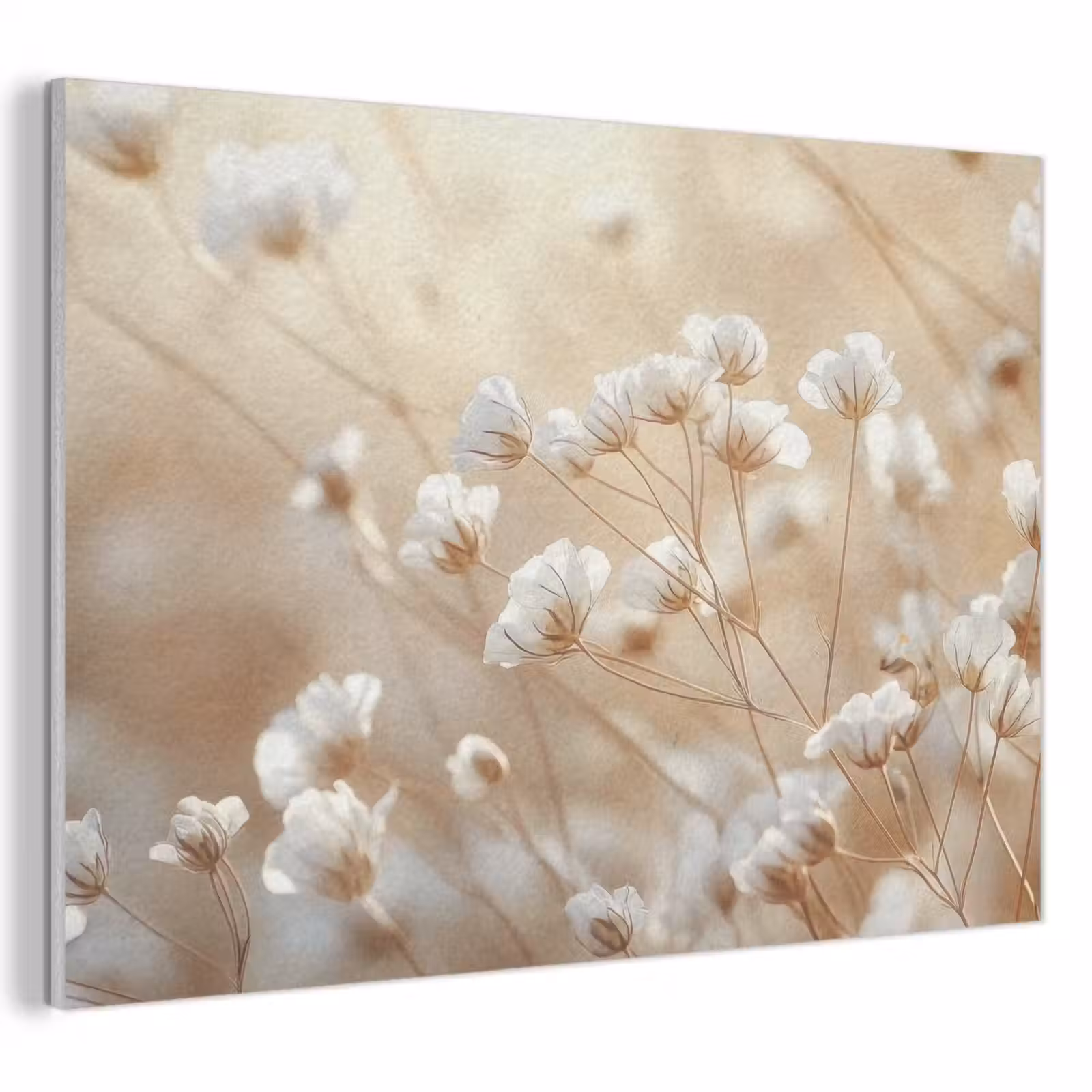 Akoestisch schilderij - Wilde - Bloemen - Wit — 1