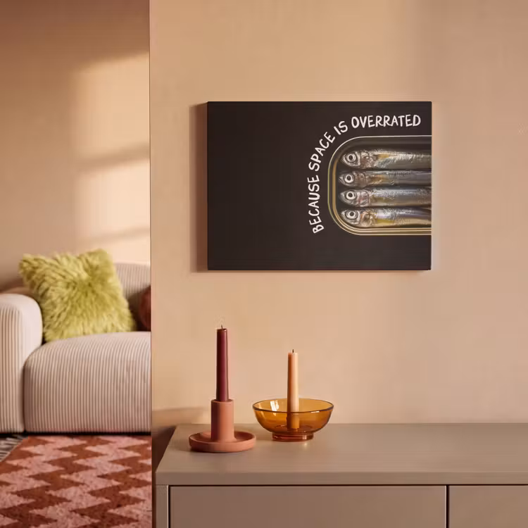 Akoestisch schilderij - Sardines - Tekst - Vis - Blik — 2