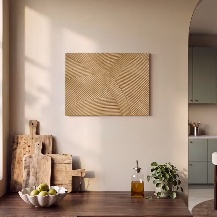 Akoestisch schilderij - Structuur - Natuur - Kunst - Rotan — 3