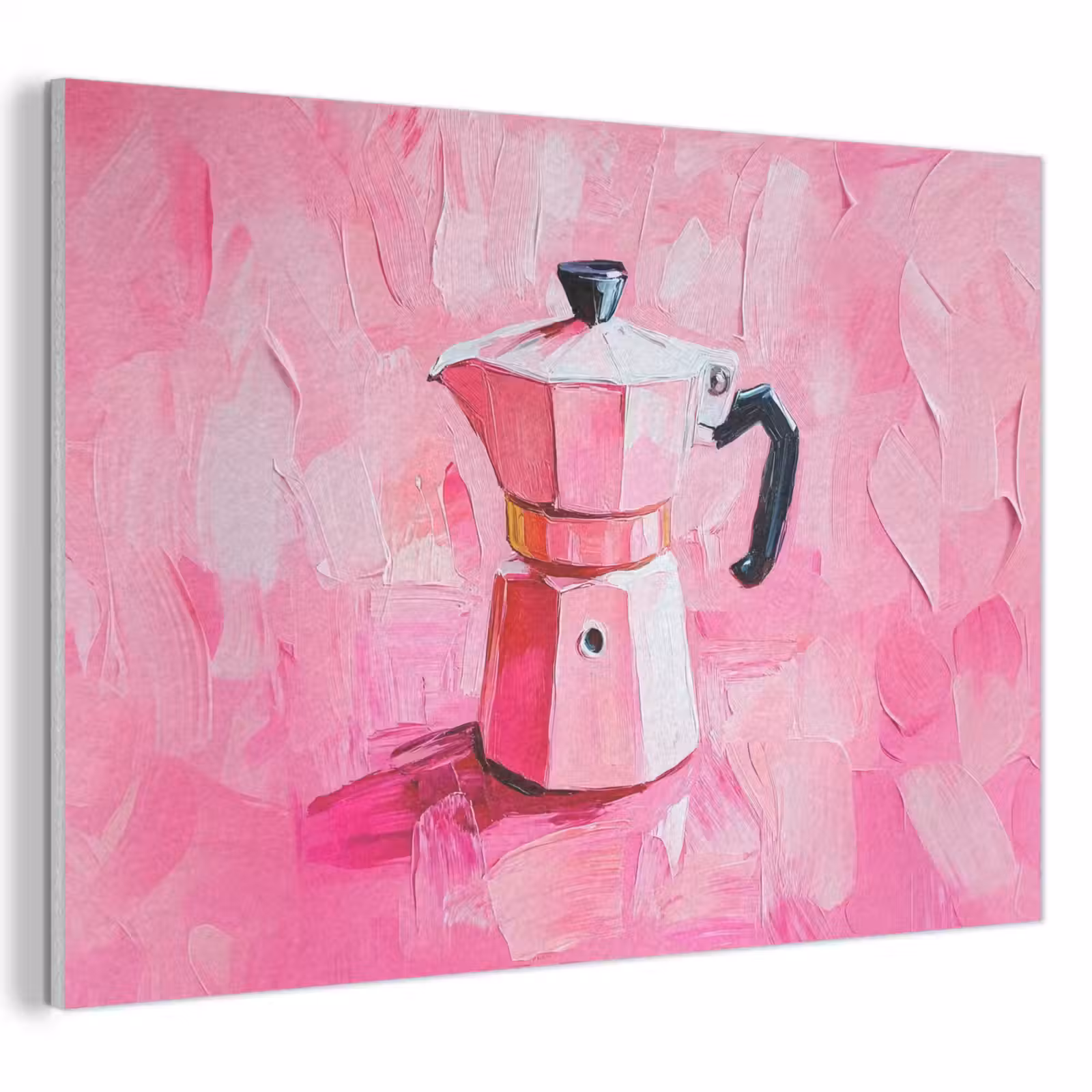 Akoestisch schilderij - Roze - Verf - Coffee — 1
