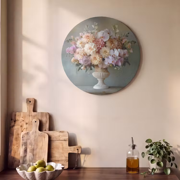 Akoestisch schilderij rond - Orchidee - Boeket - Vaas - Bloemen — 4