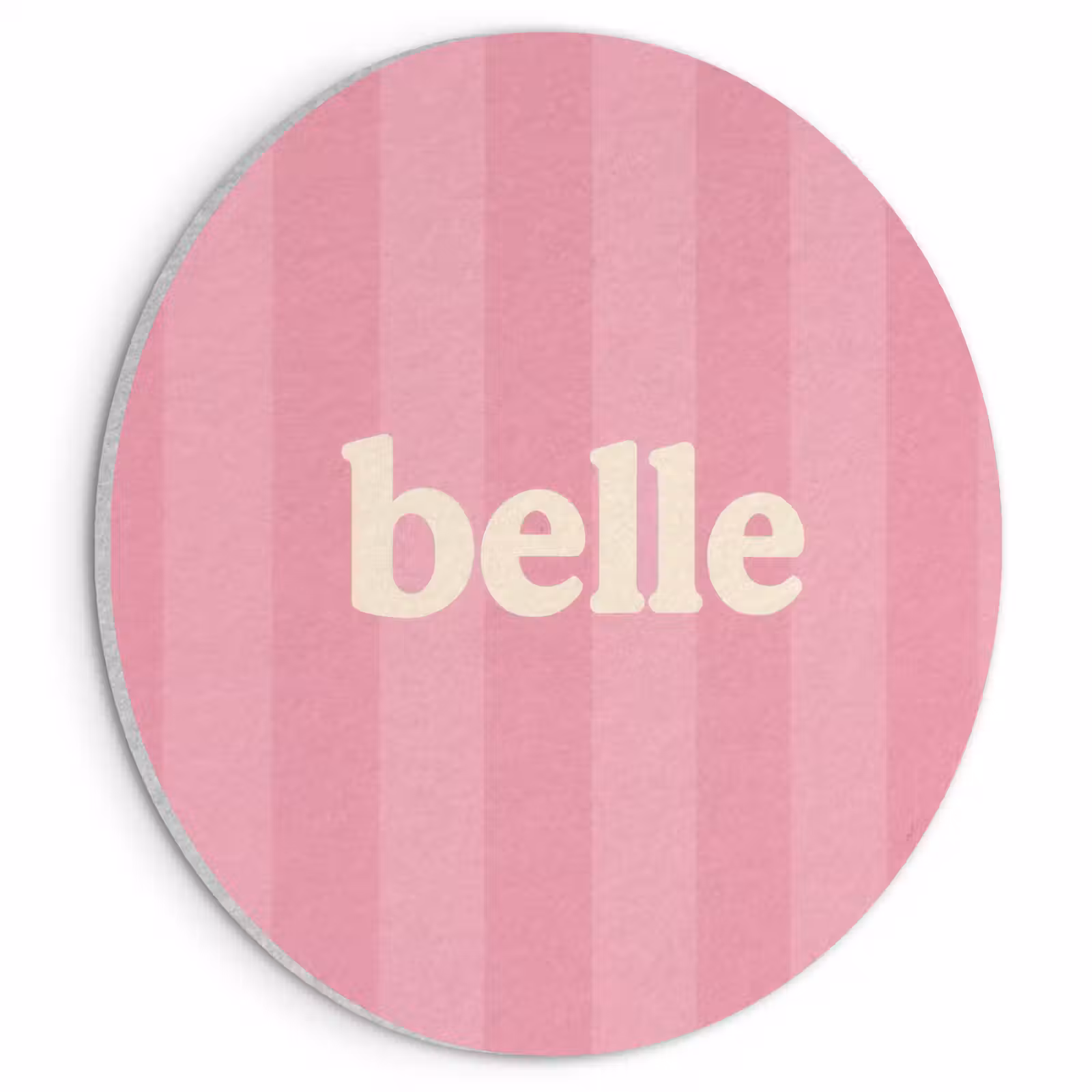 Akoestisch schilderij rond - Roze - Gestreept - Belle — 1