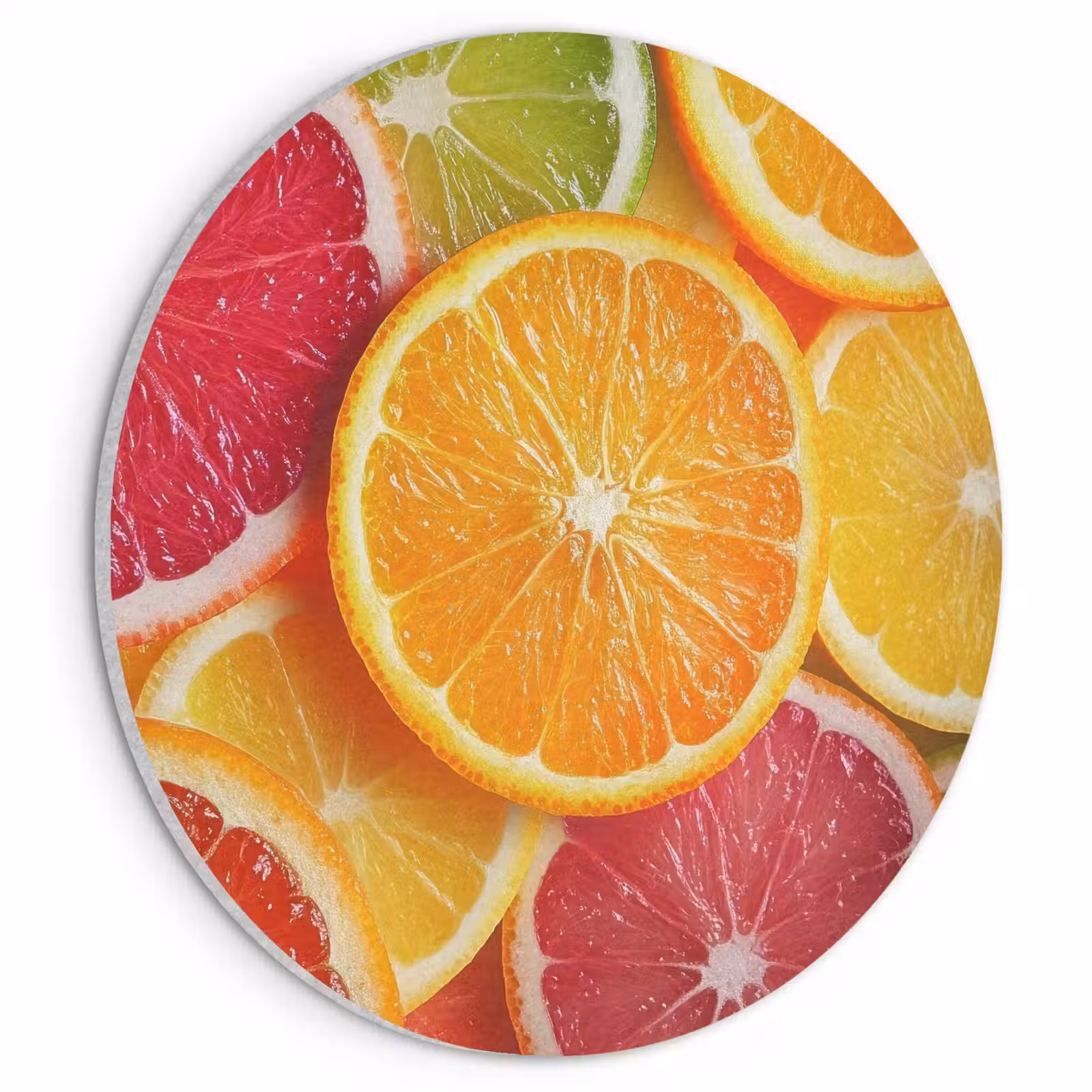 Akoestisch schilderij rond - Fruit - Kleurrijk - Close up — 1