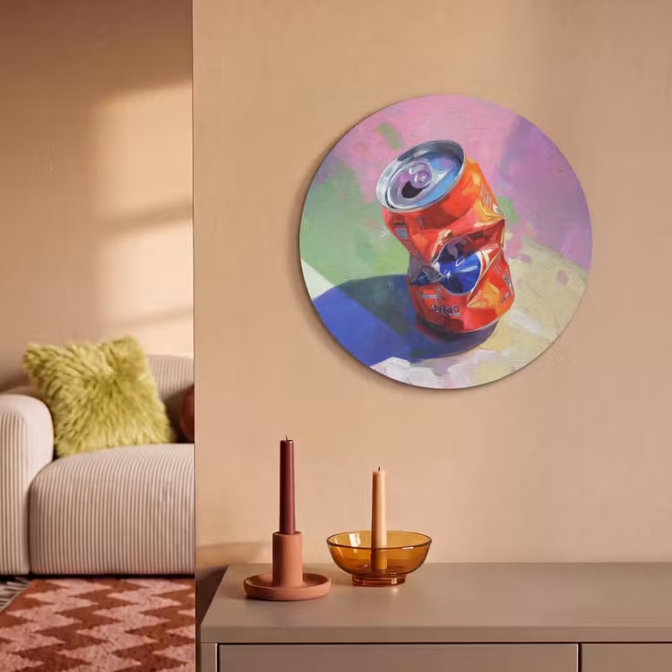 Akoestisch schilderij rond - Frisdrank - Blik - Paars — 3