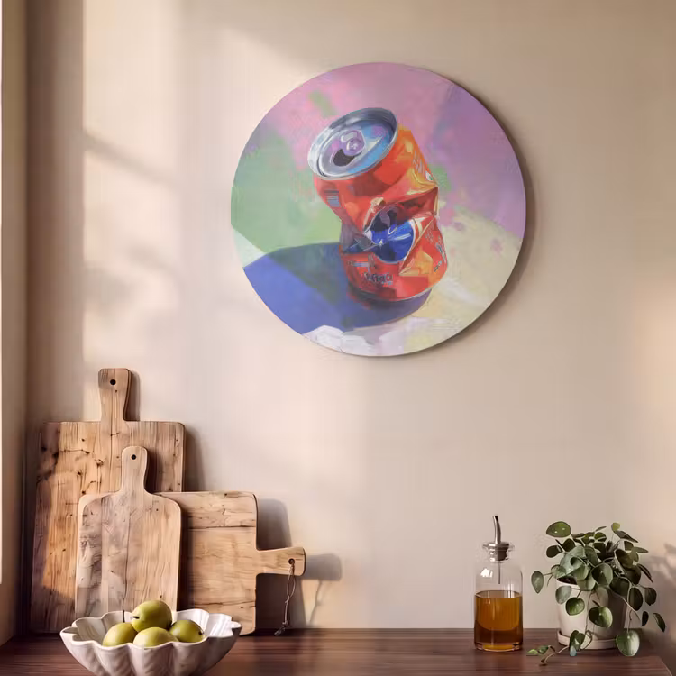 Akoestisch schilderij rond - Frisdrank - Blik - Paars — 4