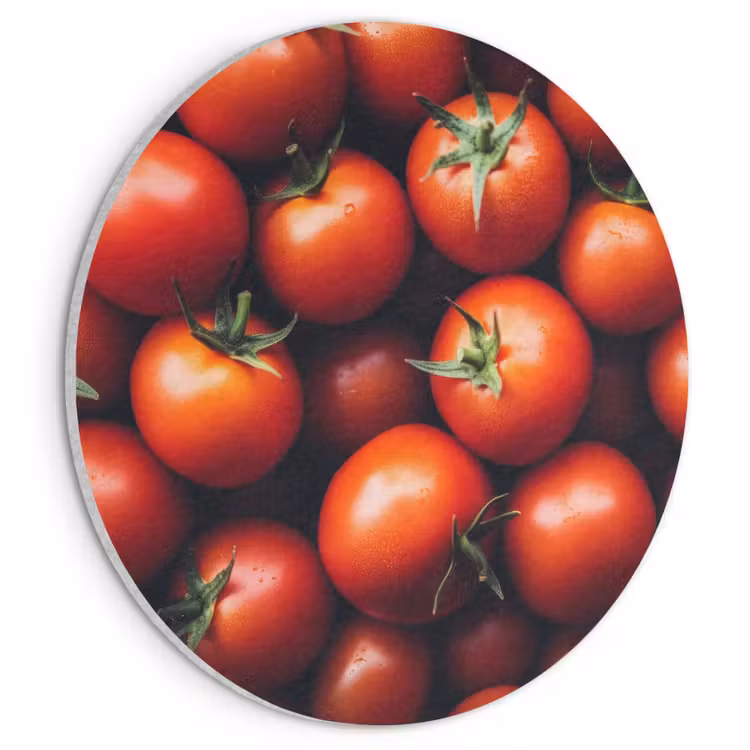 Akoestisch schilderij rond - Groente - Rood - Tomaten — 1
