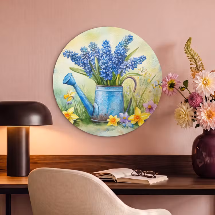 Akoestisch schilderij rond - Gieter - Lavendel - Bloesems — 2