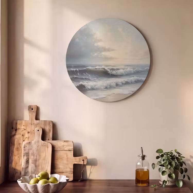 Akoestisch schilderij rond - Strand - Zee - Zonsondergang — 4