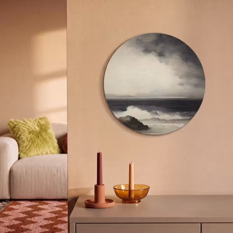 Akoestisch schilderij rond - Zee - Rotsen - Storm — 3