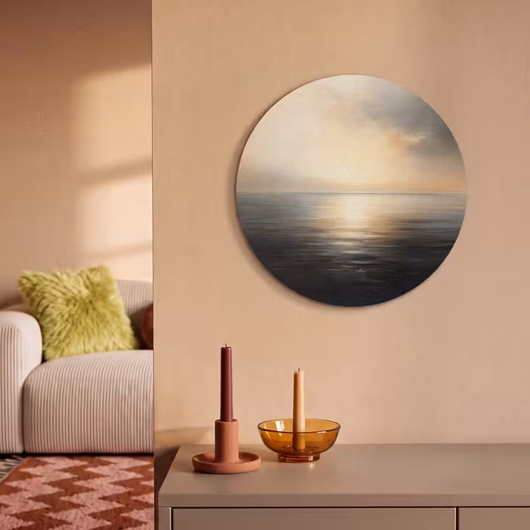 Akoestisch schilderij rond - Zon - Horizon - Zee — 3