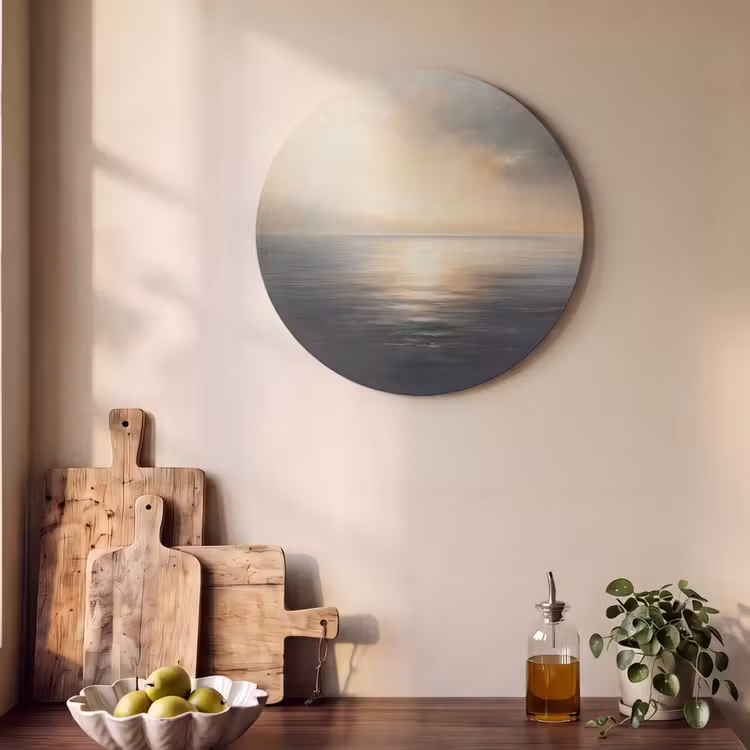 Akoestisch schilderij rond - Zon - Horizon - Zee — 4