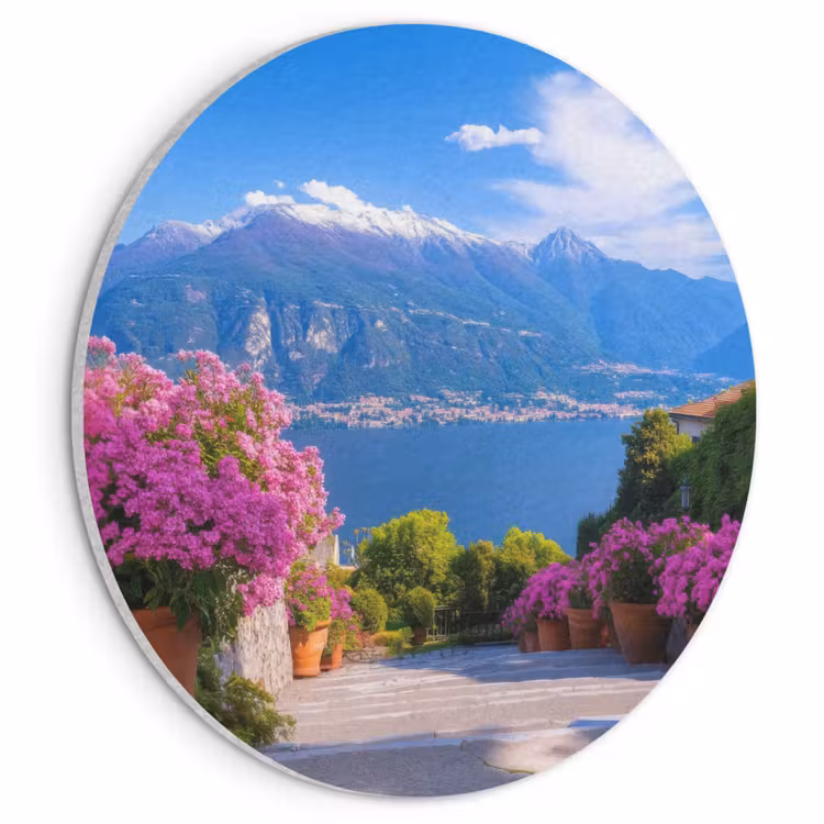 Akoestisch schilderij rond - Lake Como - Italië - Landschap — 1