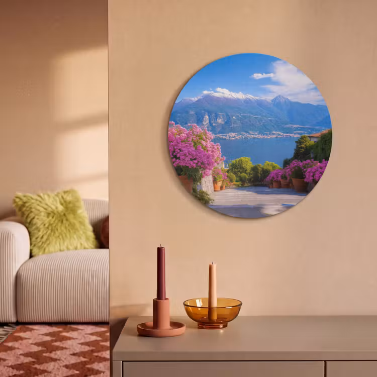 Akoestisch schilderij rond - Lake Como - Italië - Landschap — 3