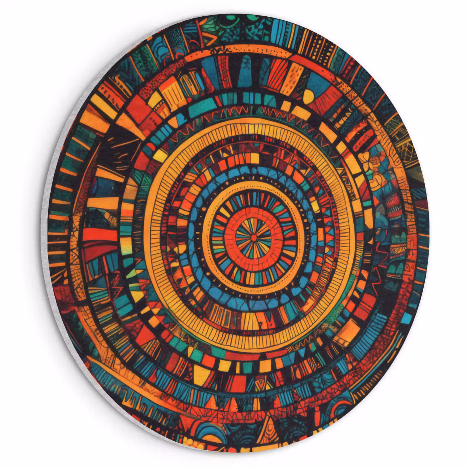 Akoestisch schilderij rond - Mandala - Cirkels - Patronen — 1