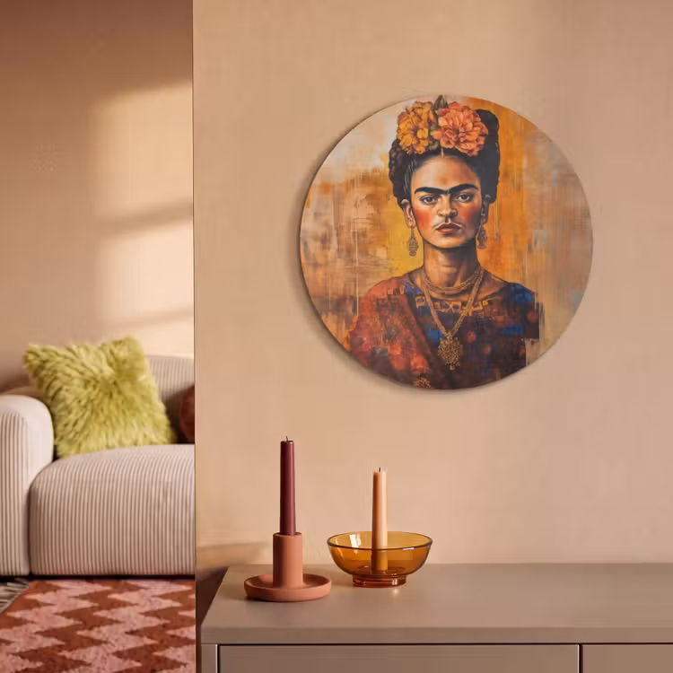 Akoestisch schilderij rond - Portret - Sieraden - Schilderachtig — 3