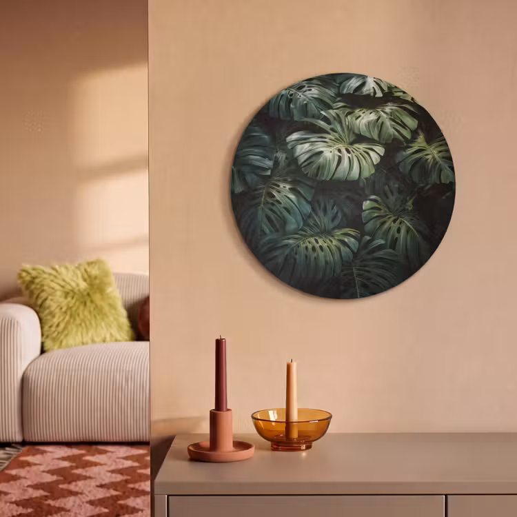 Akoestisch schilderij rond - Plant - Monstera - Lichtinval — 3