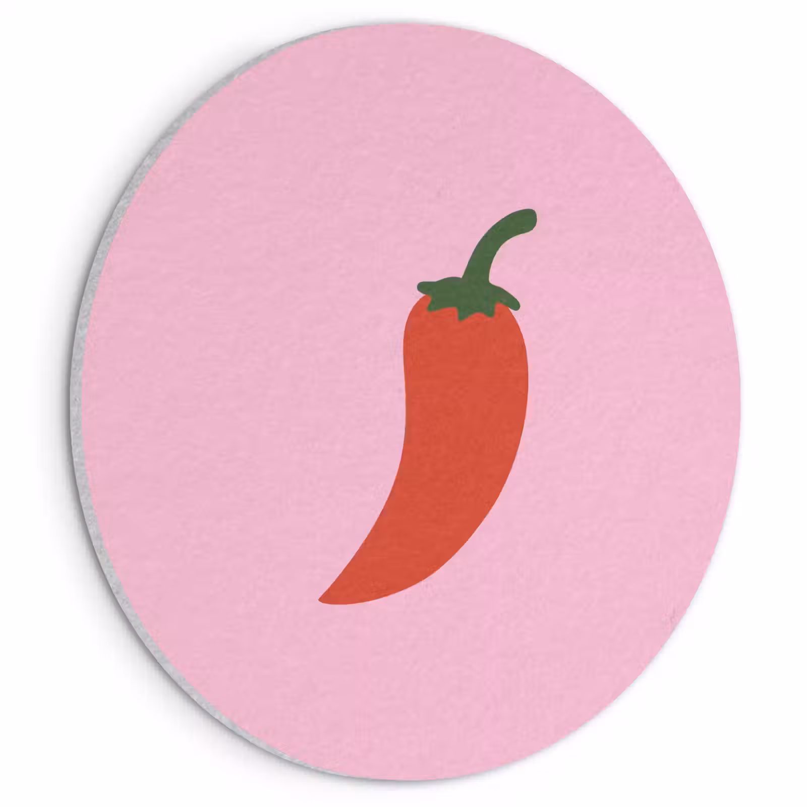 Akoestisch schilderij rond - Peper - Rood - Illustratie — 1