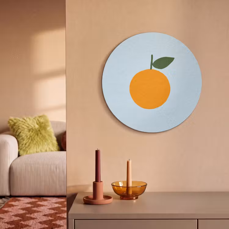 Akoestisch schilderij rond - Fruit - Sinaasappel - Oranje — 3