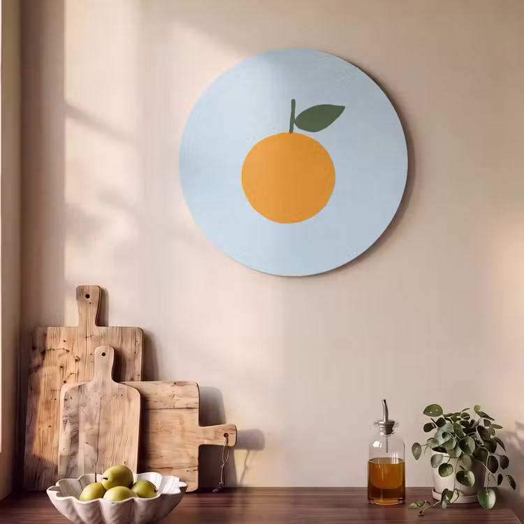 Akoestisch schilderij rond - Fruit - Sinaasappel - Oranje — 4