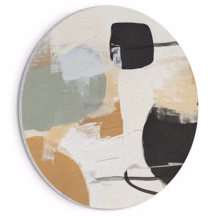 Akoestisch schilderij rond - Paint - Abstract - Kleuren — 1