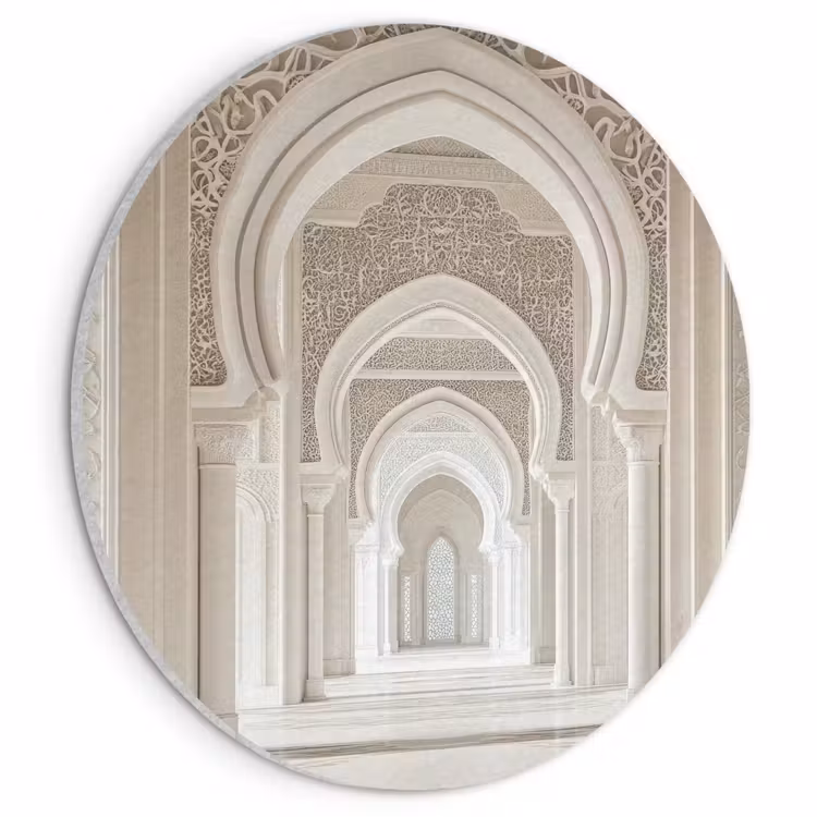 Akoestisch schilderij rond - Moskee - Architectuur - Ramadan - Islamitische — 1