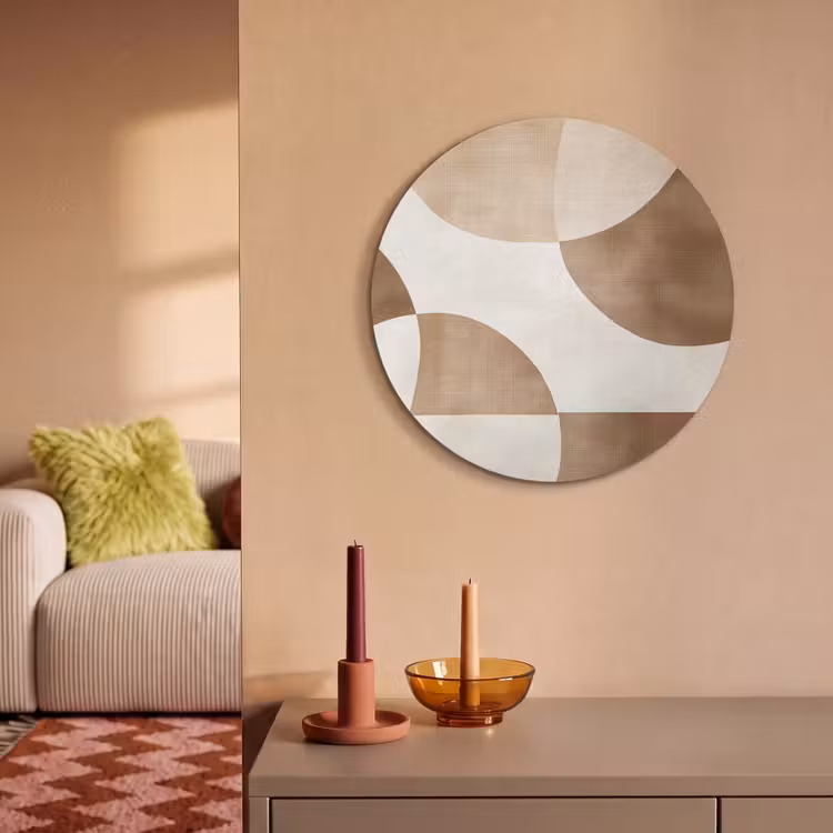 Akoestisch schilderij rond - Snijdende cirkels - Overlappende vlakken — 3