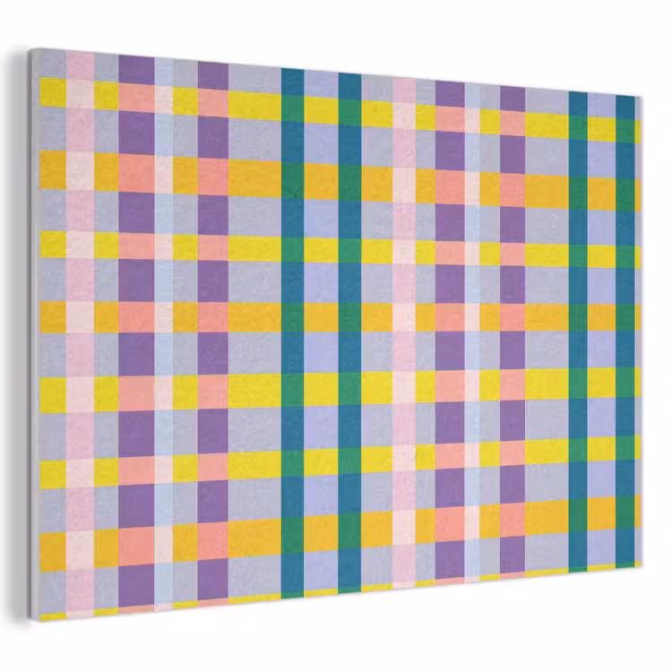 Akoestisch schilderij - Ruit - Patroon - Kleurrijk — 1