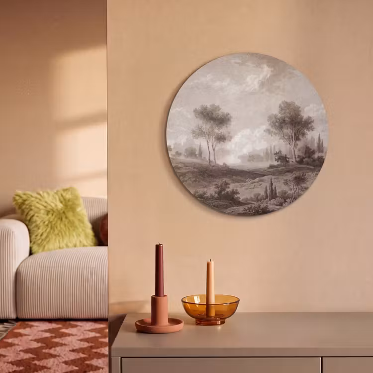 Akoestisch schilderij rond - Klassiek - Landschap - Neutraal — 3