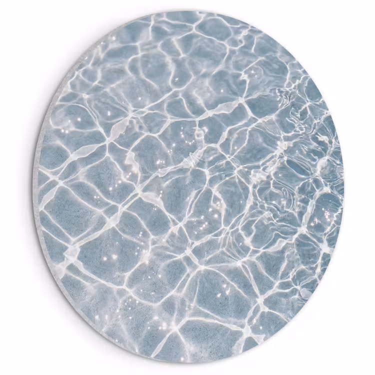 Akoestisch schilderij rond - Water - Reflectie - Zonlicht — 1