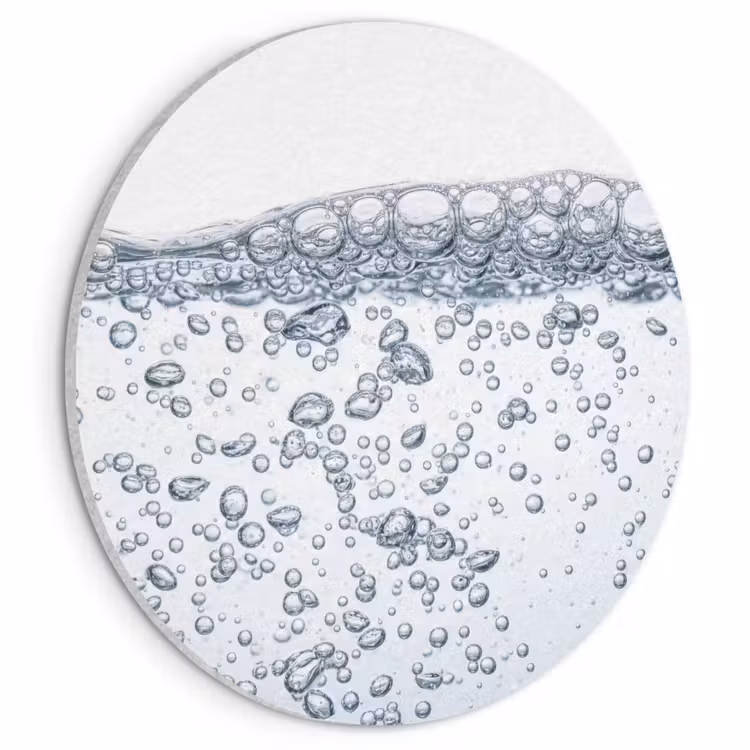 Akoestisch schilderij rond - Luchtbellen - Water - Dynamisch — 1
