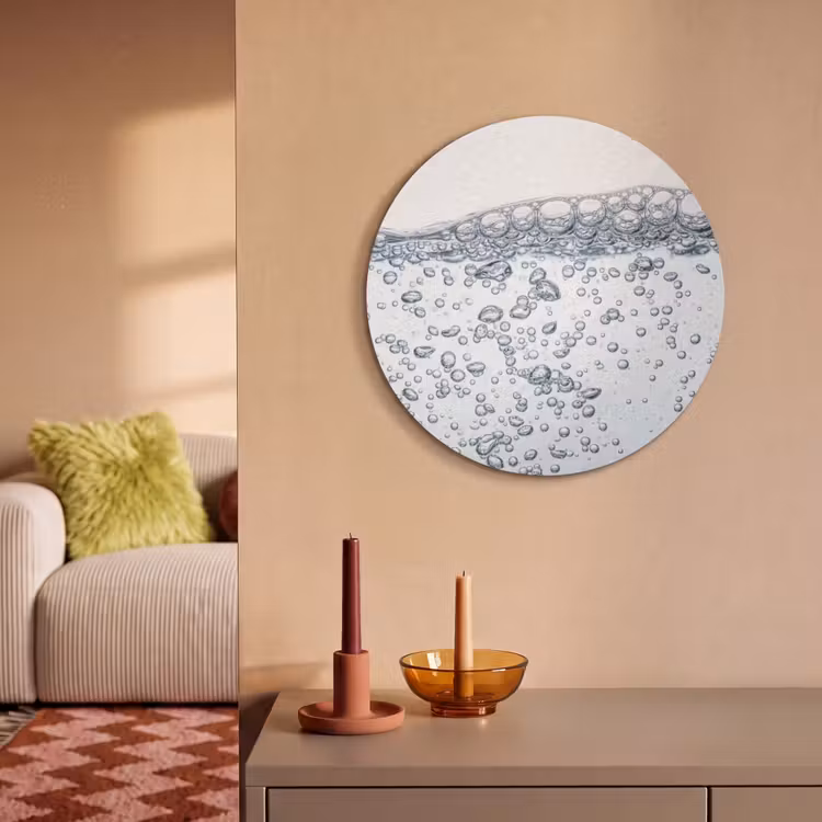 Akoestisch schilderij rond - Luchtbellen - Water - Dynamisch — 3