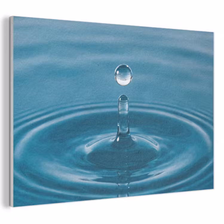 Akoestisch schilderij - Waterdruppel - Water - Oppervlakte — 1