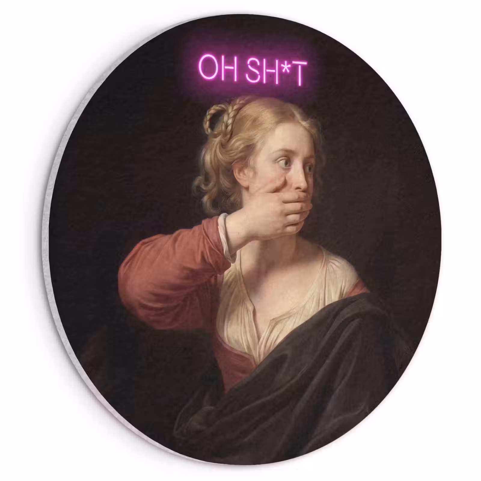 Akoestisch schilderij rond - Quote - Neon - vrouw — 1