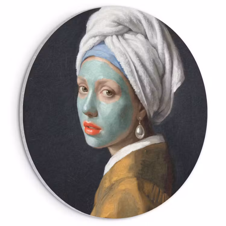 Akoestisch schilderij rond - Iconisch - Modern - Kleurrijk — 1