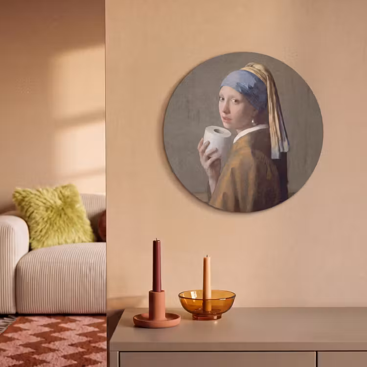 Akoestisch schilderij rond - Klassiek - Humor - Kleurrijk — 3