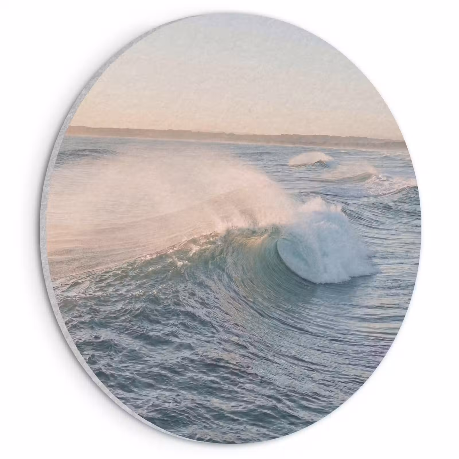 Akoestisch schilderij rond - Golf - Zee - Water — 1