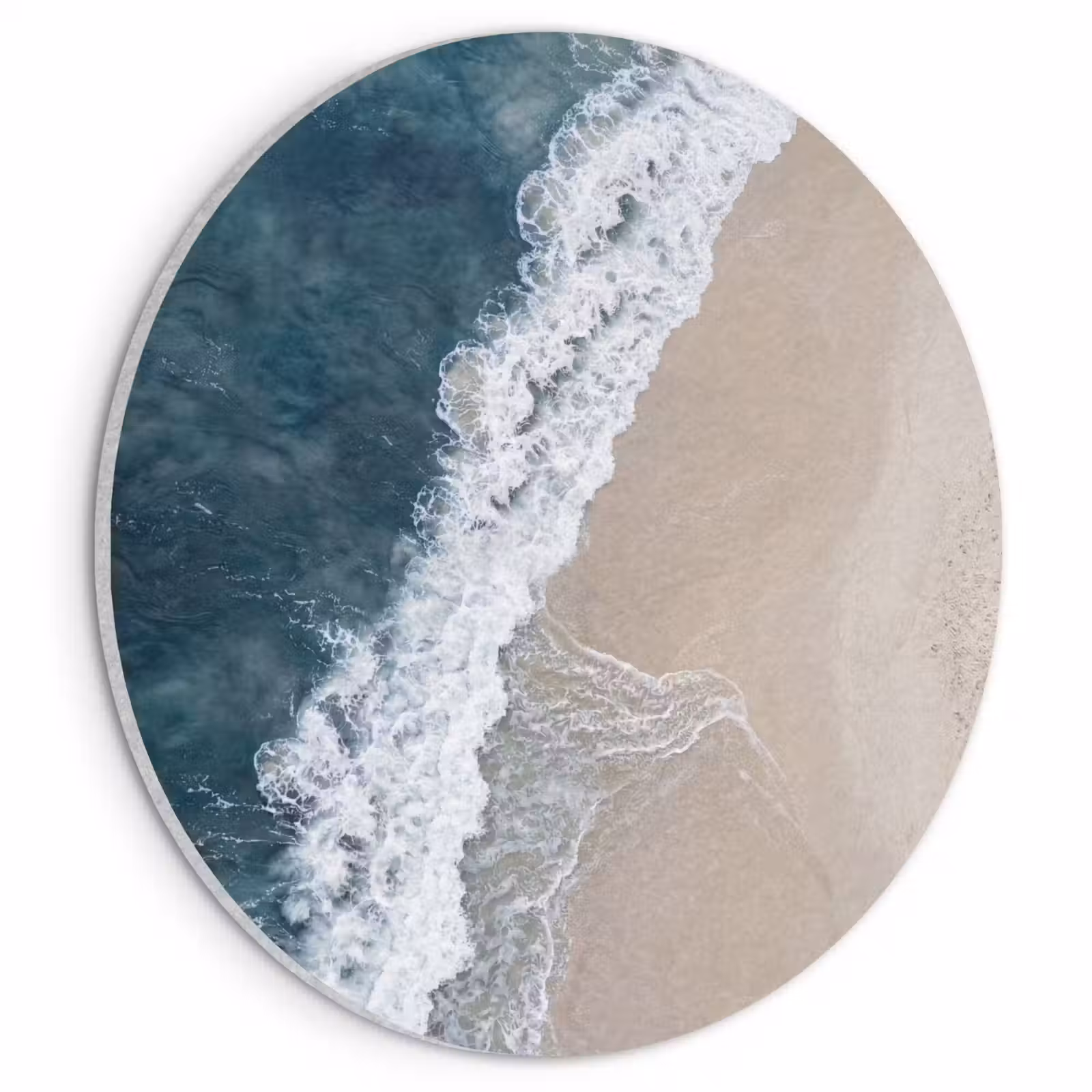 Akoestisch schilderij rond - Strand - Zee - Golven — 1
