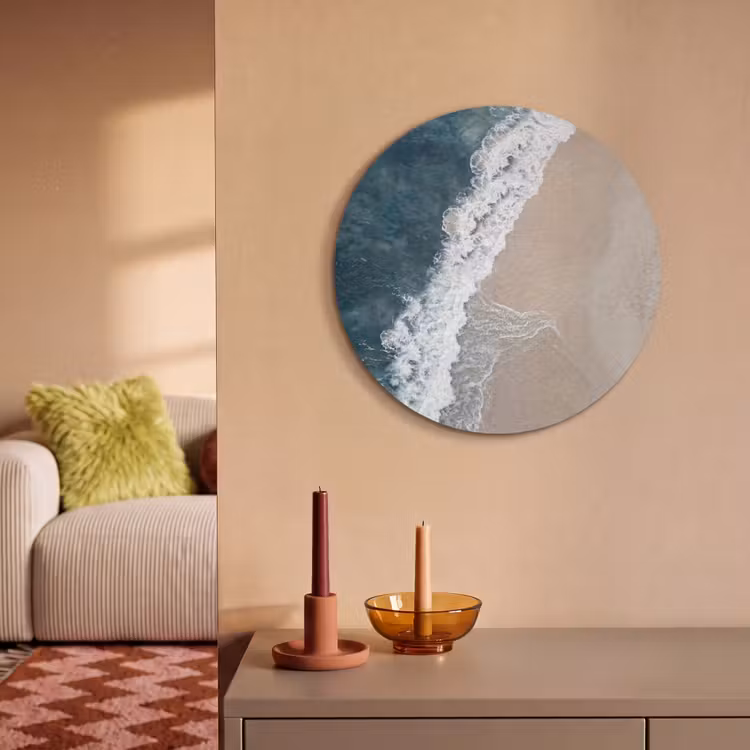 Akoestisch schilderij rond - Strand - Zee - Golven — 3